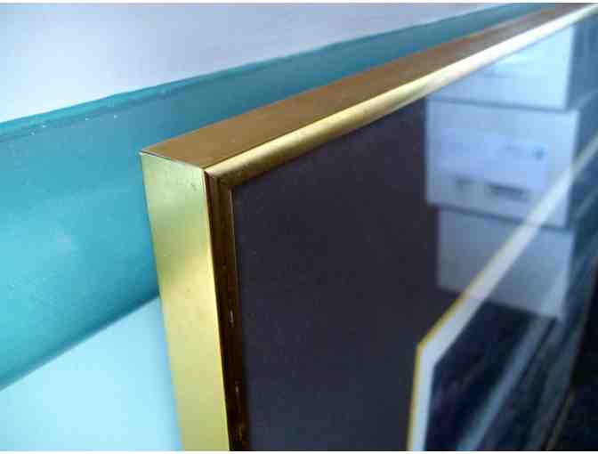 The Curve Long Eddy (Lithograph by Kent Day Coes w/ Gold Frame)