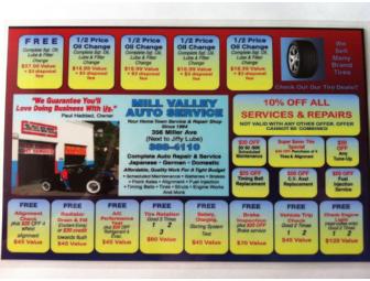 Mill Valley Auto Service Coupon Package