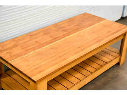 A Table bamboo coffee table