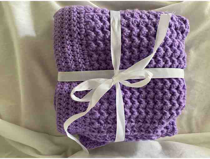 Purple Baby Blanket Measures Size is 27" x 27" - Photo 1
