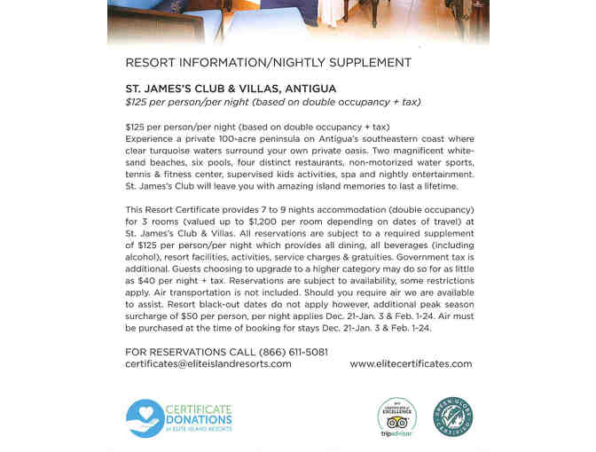 St. James's Club & Villas Vacation Package - Worth $3,600!