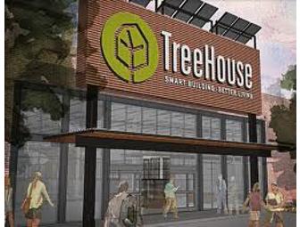 Treehouse Gift Card, Bucket, and Water Bottle