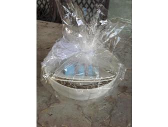 White Ceramic Salad Bowl from Portugal