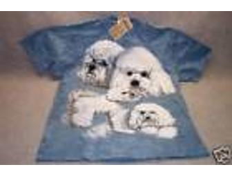 Blue Bichon Tee... The Mountain