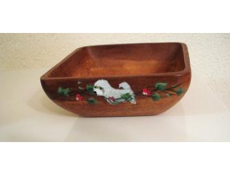 Handpainted Wooden Bowl