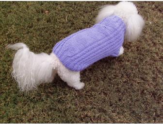 Bichon Hand-Knit Sweater - Periwinkle