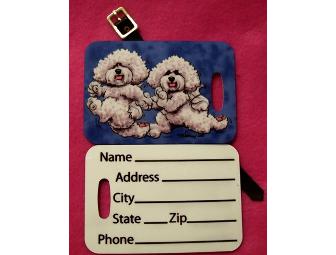 Bichon Luggage Tag