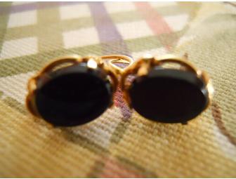 Black Onyx 14k Earrings
