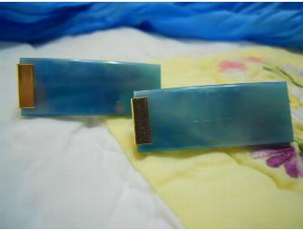 Mt. St. Helen Volcano Ash Turquoise Earrings