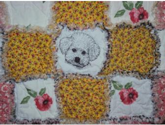 Bichon with Poppies