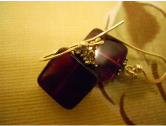 Fluorite Chicklet Earrings