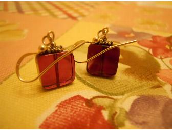 Fluorite Chicklet Earrings