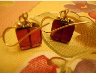 Fluorite Chicklet Earrings