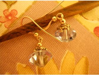 Light Blue Swarovski Crystal Earrings