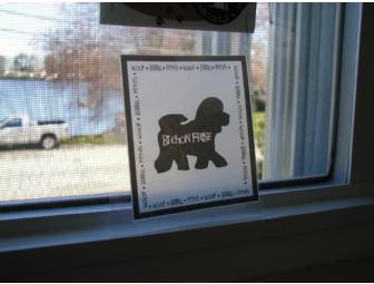 Bichon Frise window decal