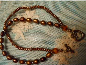 Bronze Fresh Water Pearl Bracelet