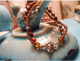 Bronze Fresh Water Pearl Bracelet