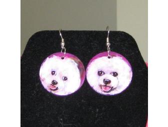 Bichon Necklace and Earrings Set