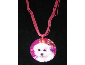 Bichon Necklace and Earrings Set