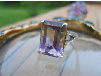 Ametrine Silver Ring