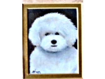 Bichon Oil Painting
