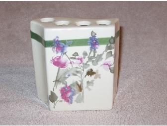 Bichon Hand Painted Toothbrush or Pen Holder