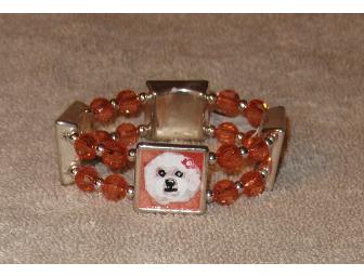 Bichon Hand Painted Bracelet