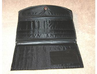 Bichon Hand Painted  Wallet - Green