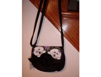 Ladies Bichon decor purse