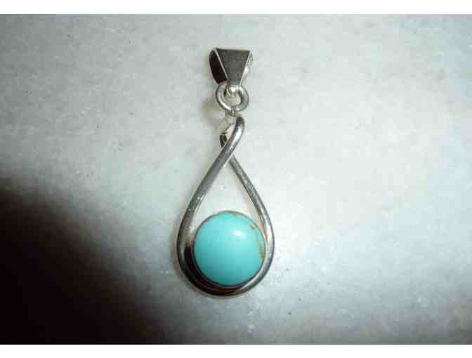 Sterling S ilver Turquoise Pendant