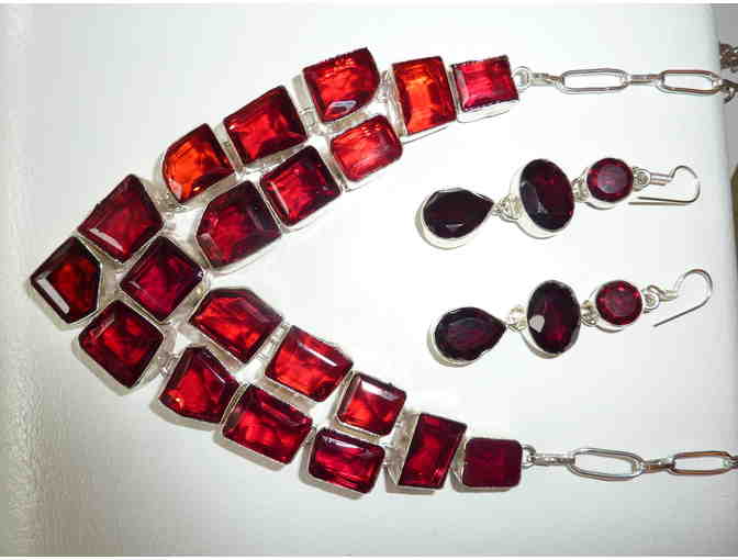 Garnet Statement Necklace