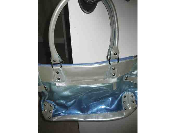 Sharif fishy blue/silver purse