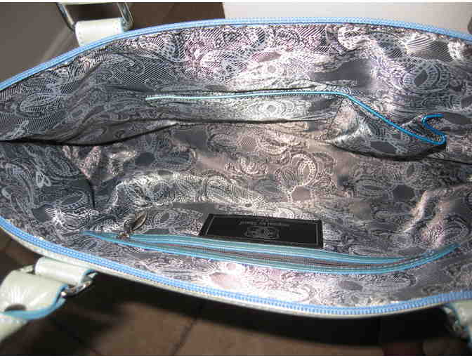 Sharif fishy blue/silver purse