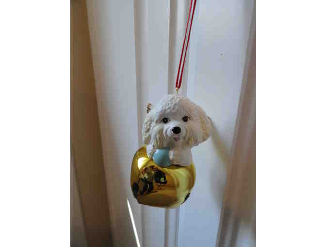 Bichon Bell Christmas Ornament