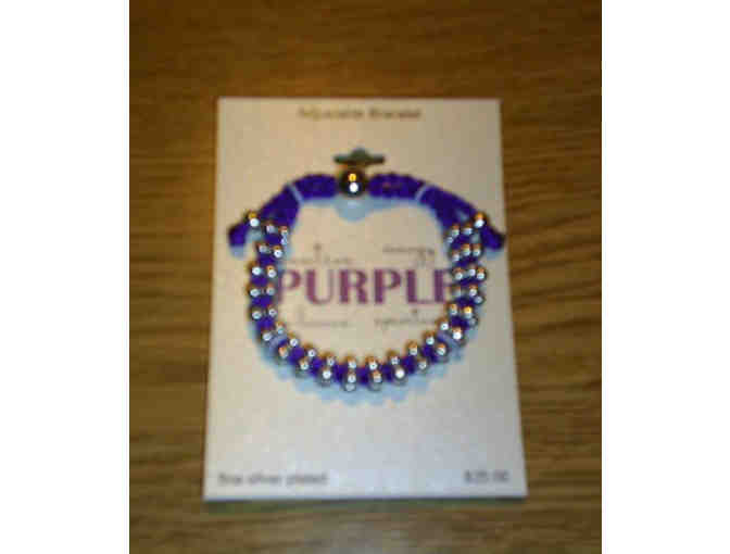 Braided Bracelet with Silver Beads