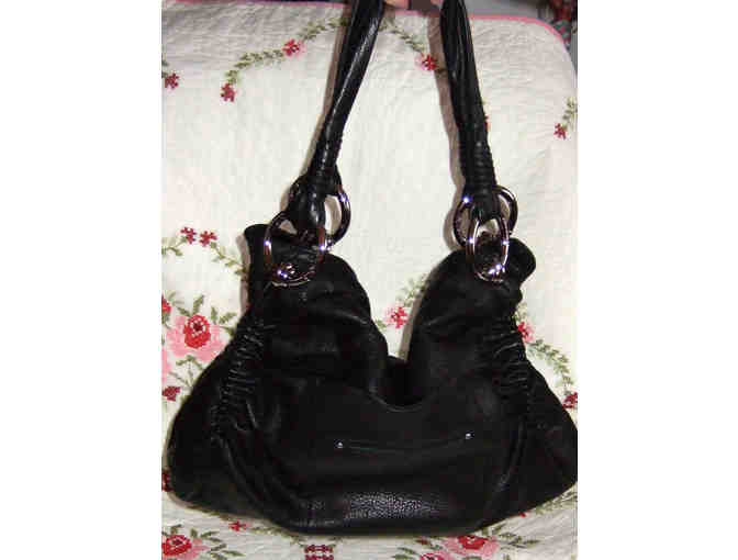 B. Makowsky Glove Leather Flap Tote