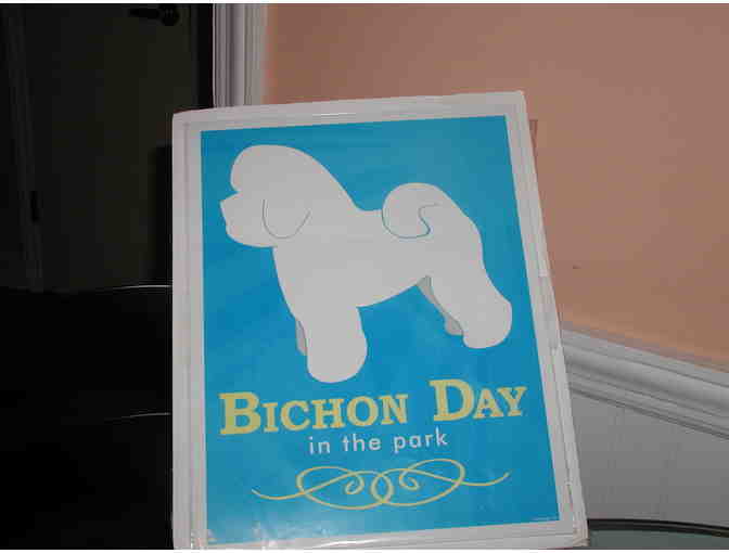 Bichon Day in the Park Poster