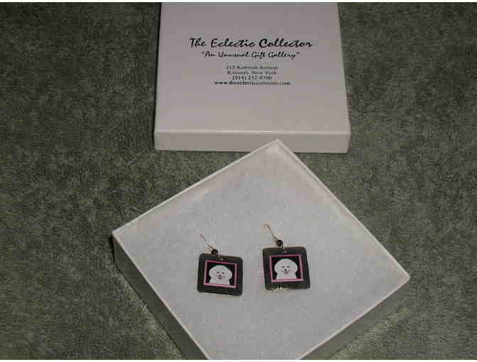 Elvie Zell Bichon Frise Earrings