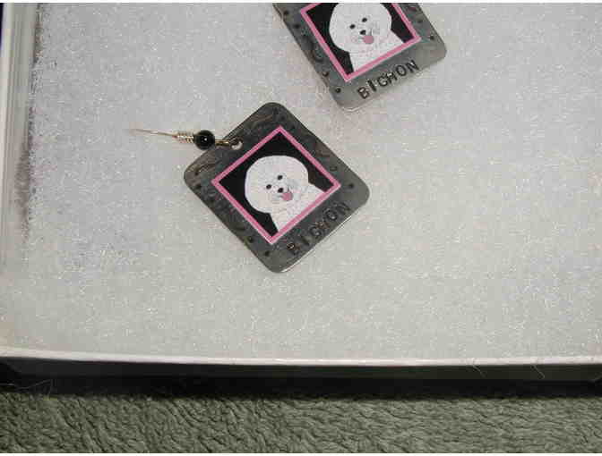 Elvie Zell Bichon Frise Earrings