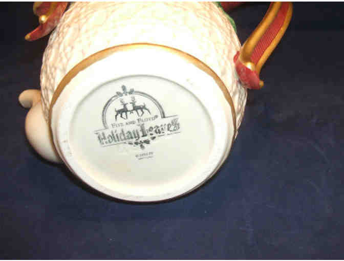 Fritz & Floyd Porcelain Holiday/Christmas Tea Pot