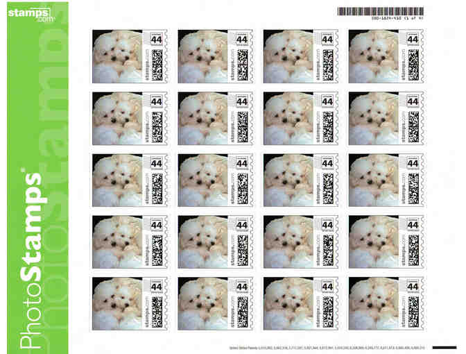 Bichons in Love 46 Cent US Sheet