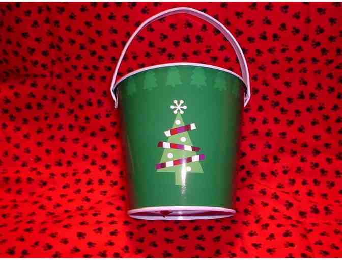 Bichon Christmas Bucket