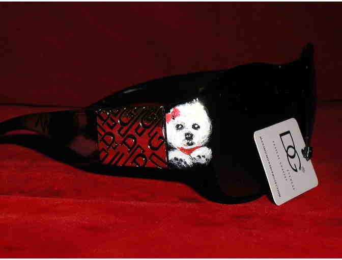 Handpainted Bichon DG Sunglasses