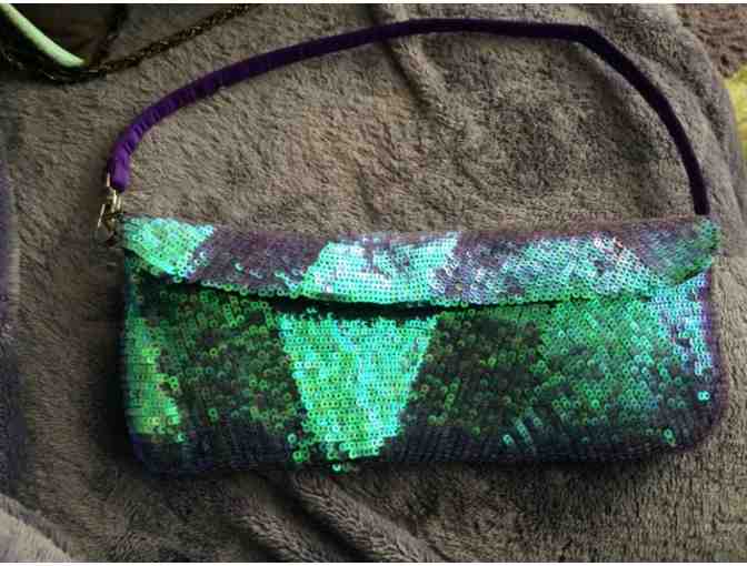 Purple and Teal Sequin Purse