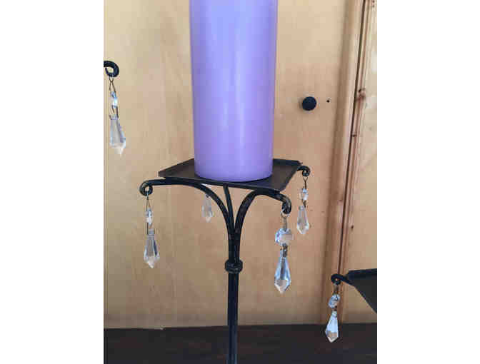 Iron Candlestick Trio