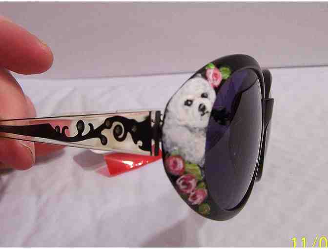 Bichon London Blu hand painted Sunglasses