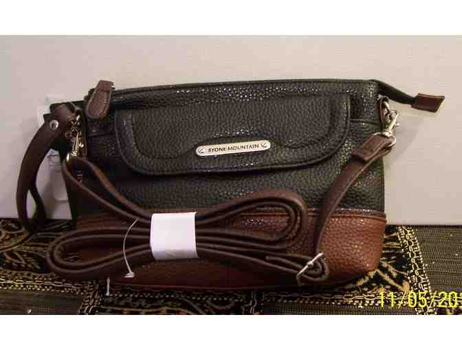 New Bichon Hand Painted Stone Mountain Leather Bag