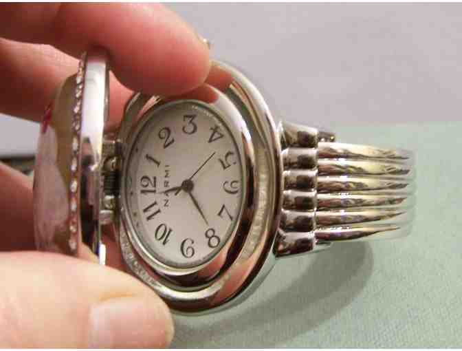 hand painted Bichon Frise on genuine stone flip up