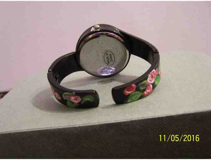 Hand painted Bichon Frise on Narmi watch