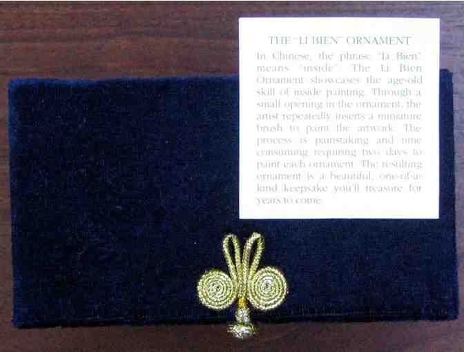 Li Bien 1999 Glass Ornament with velvet box